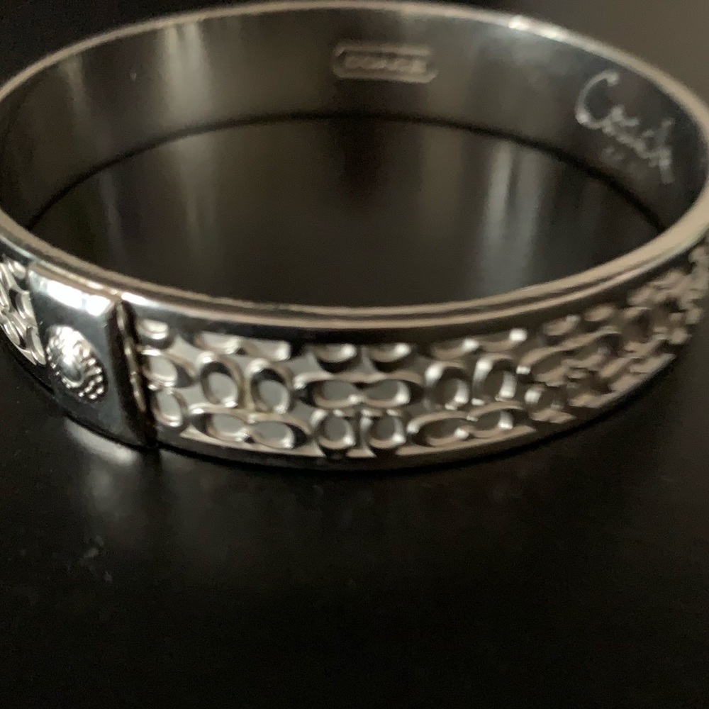 Authentic Coach Silver Bangle - Picture 2 of 8
